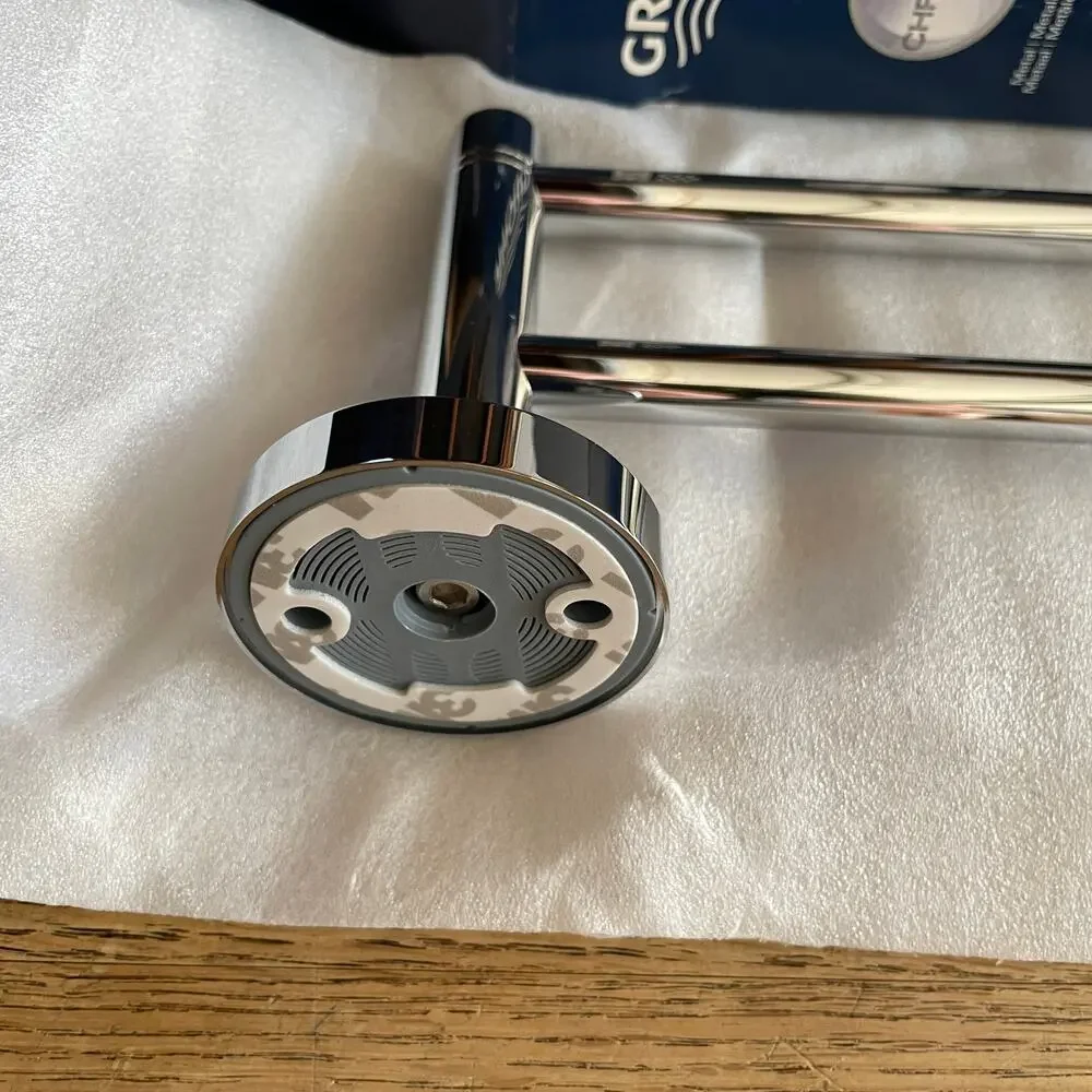 NEW Open Box Grohe Essentials Starlight Double Towel Rail Chrome 600mm